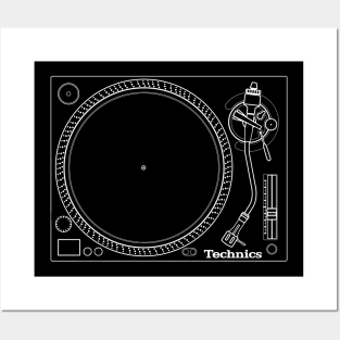 90s Technics Turntable Posters and Art